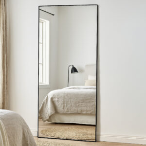 Dalton – Grand miroir – Noir, Transparent – 3 x 193 x 100 cm