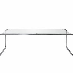Saturnus – Table basse – Transparent, Argenté – 120 x 60 x 37.5 cm