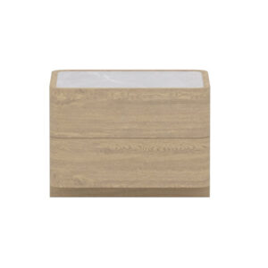 Noble – Commode – Naturel, Blanc – 50 x 40 x 35 cm