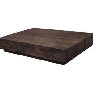 York – Table basse – Moka – 80 x 80 cm