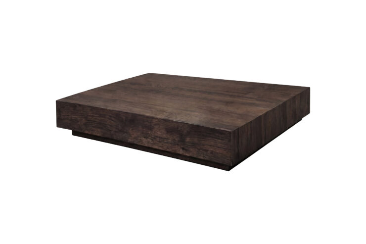 York – Table basse – Moka – 80 x 80 cm