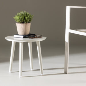 Lina – Table d&rsquo;appoint – Beige – ⌀40 cm