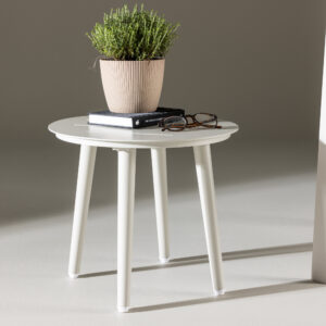 Lina – Table d&rsquo;appoint – Beige – ⌀40 cm
