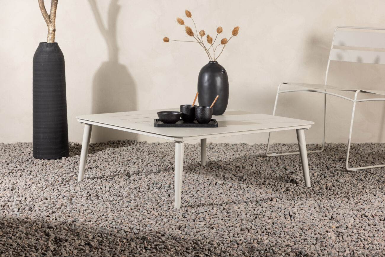 Lina – Table basse – Beige – 90 x 90 cm