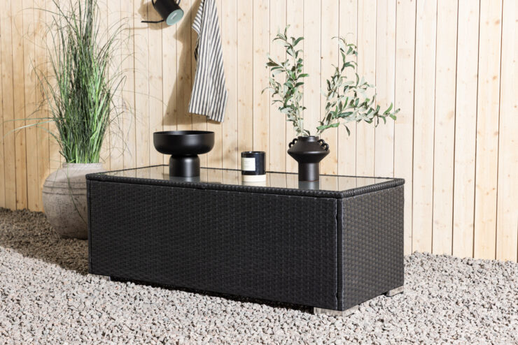 London – Table basse – Noir – 120 x 50 cm