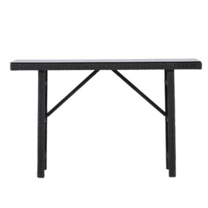 Padova – Table d&rsquo;appoint – Noir – 120 x 40 cm
