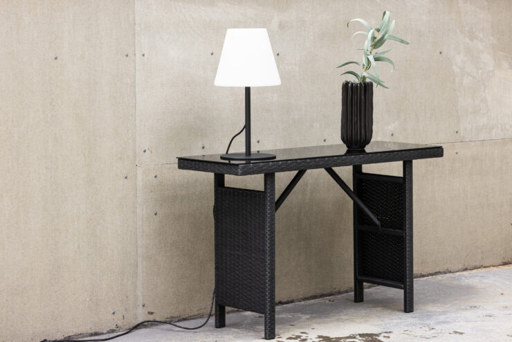 Padova – Table d'appoint – Noir – 120 x 40 cm