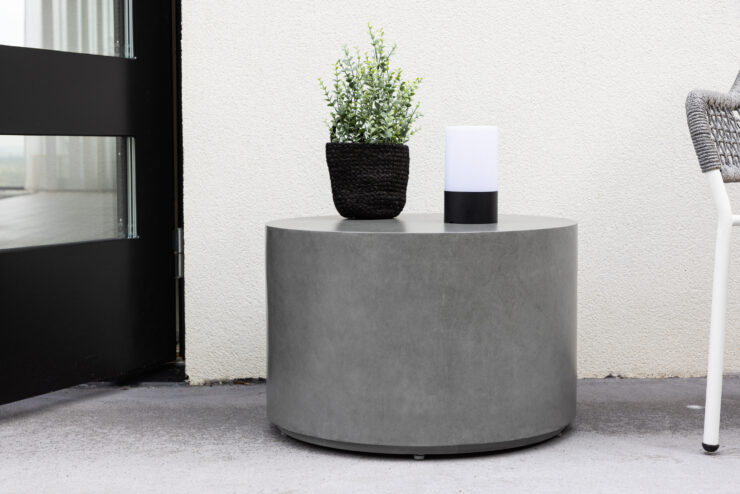 Lissabon – Table d'appoint – Gris – ⌀60 cm