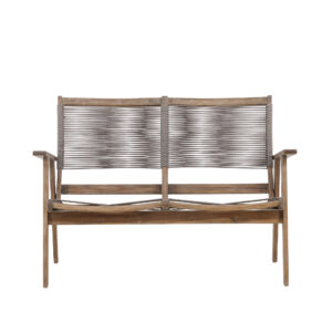 Little John – Canapé 2 places – Marron, Gris – 72 x 88 x 120 cm