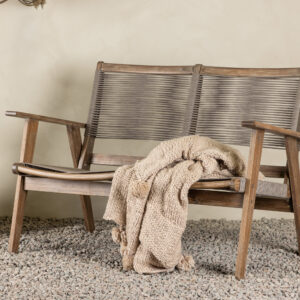 Little John – Canapé 2 places – Marron, Gris – 72 x 88 x 120 cm