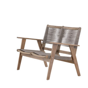 Little John – Canapé 2 places – Marron, Gris – 72 x 88 x 120 cm