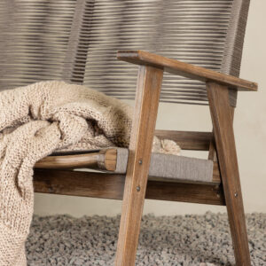 Little John – Canapé 2 places – Marron, Gris – 72 x 88 x 120 cm