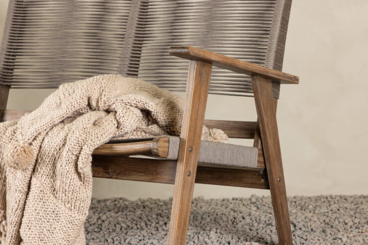 Little John – Canapé 2 places – Marron, Gris – 72 x 88 x 120 cm