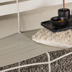 Lina – Canapé 3 places – Beige – 55 x 78 x 180 cm