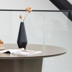 Santa Fe – Table à manger ronde – Marron – ⌀120 cm
