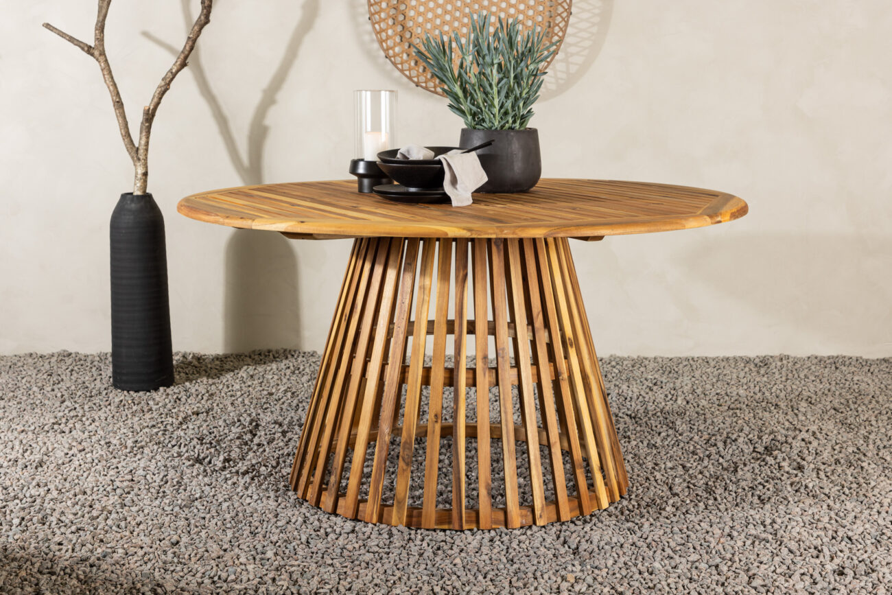 Tucumán – Table à manger ronde – Naturel – ⌀150 cm