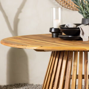 Tucumán – Table à manger ronde – Naturel – ⌀150 cm