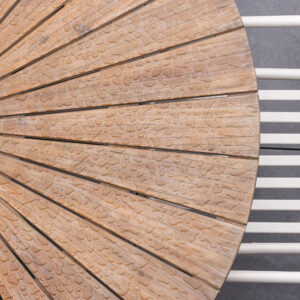 Rosario – Table à manger ronde – Marron – ⌀140 cm