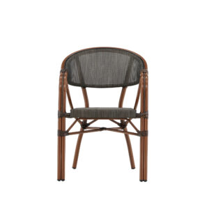 Vila – Cafe Chair – Noir, Marron – 60 x 83 x 57 cm