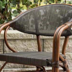 Vila – Cafe Chair – Noir, Marron – 60 x 83 x 57 cm