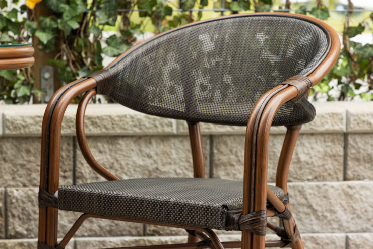 Vila – Cafe Chair – Noir, Marron – 60 x 83 x 57 cm