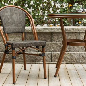 Guarda – Cafe Chair – Noir, Marron – 57 x 85 x 50 cm