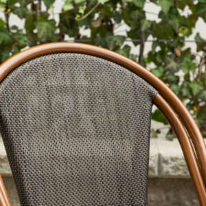 Guarda – Cafe Chair – Noir, Marron – 57 x 85 x 50 cm