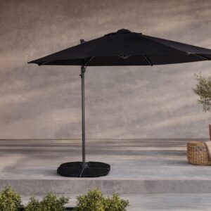 Leeds – Parasol – Noir – ⌀294 cm