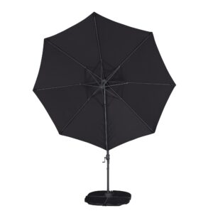 Leeds – Parasol – Noir – ⌀294 cm