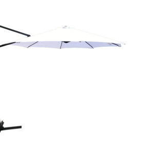 Leeds – Parasol – Noir, Blanc – ⌀300 cm