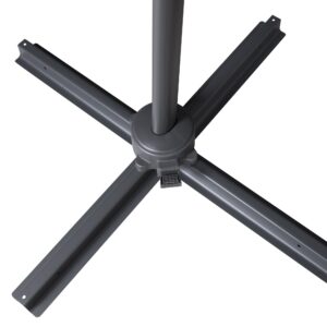 Leeds – Parasol – Noir, Blanc – ⌀300 cm