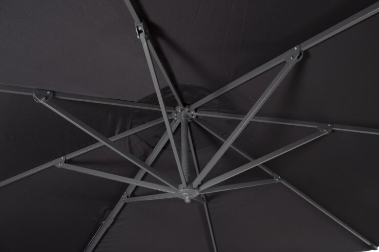 Leeds – Parasol – Noir – ⌀350 cm