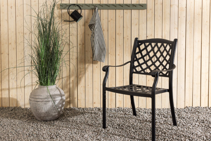 Òbidos – Cafe Chair – Noir – 67 x 94 x 63 cm