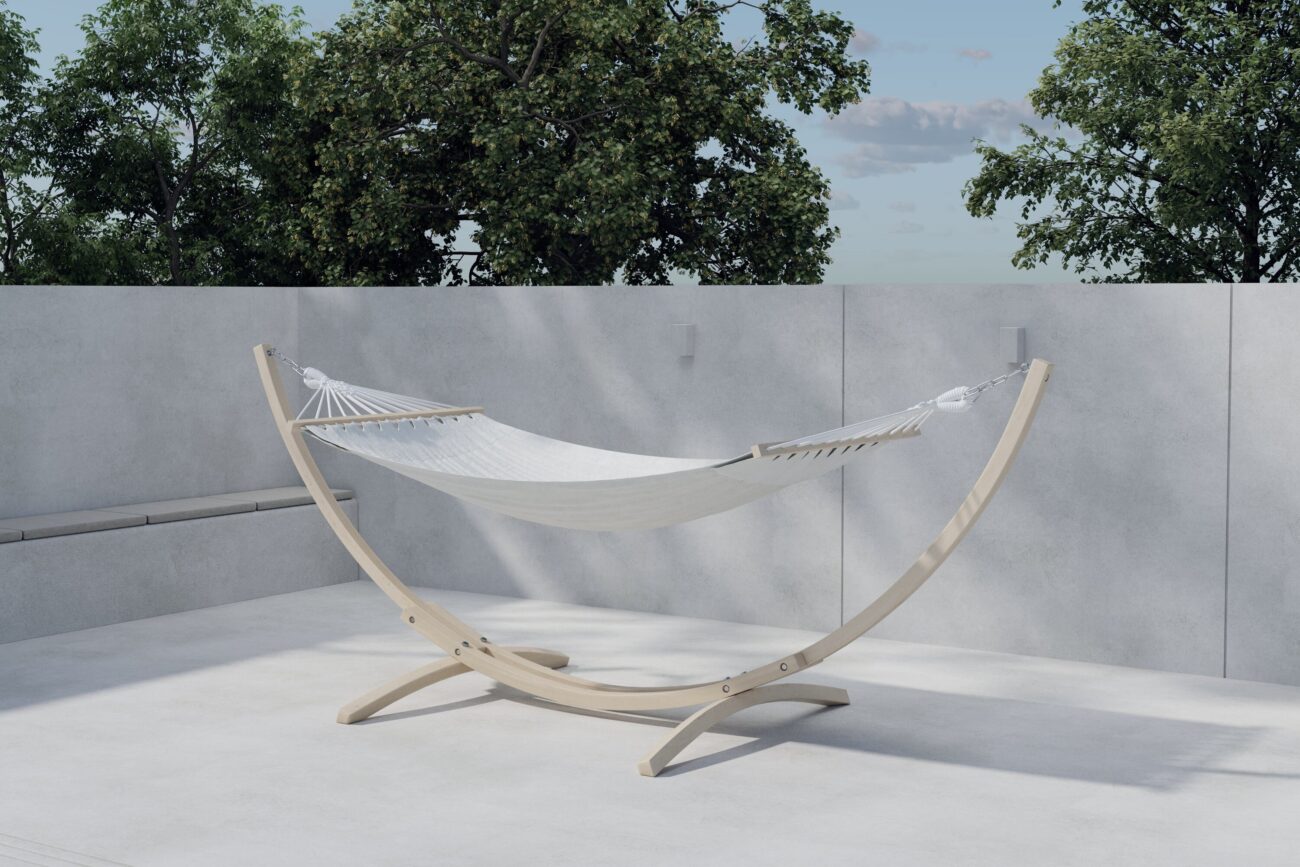 Hedvig – Hamac – Blanchi, Beige – 115 x 320 x 120 cm
