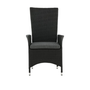 Padova – Recliner Chair – Noir, Gris – 67 x 114 x 62 cm