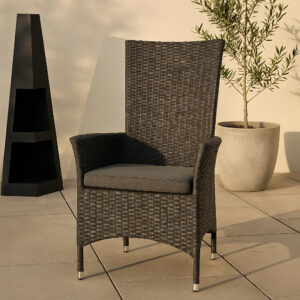 Padova – Recliner Chair – Noir, Gris – 67 x 114 x 62 cm