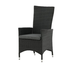 Padova – Recliner Chair – Noir, Gris – 67 x 114 x 62 cm