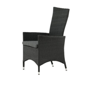 Padova – Recliner Chair – Noir, Gris – 67 x 114 x 62 cm