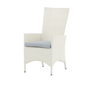 Padova – Recliner Chair – Gris, Blanc – 67 x 114 x 62 cm