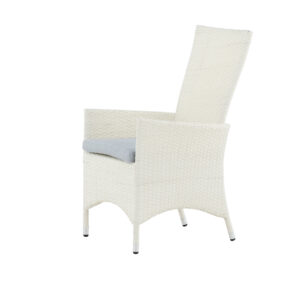 Padova – Recliner Chair – Gris, Blanc – 67 x 114 x 62 cm