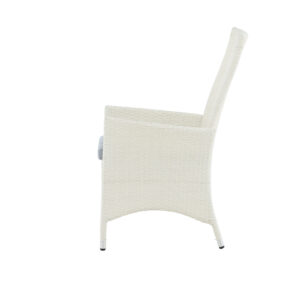 Padova – Recliner Chair – Gris, Blanc – 67 x 114 x 62 cm