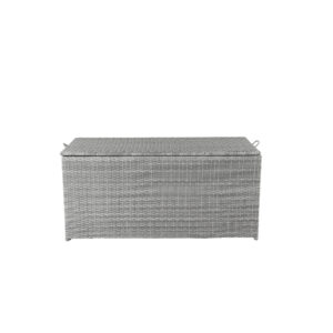 London – Coffre à coussins – Gris – 60 x 60 x 130 cm