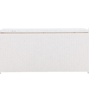 London – Coffre à coussins – Blanc – 60 x 60 x 130 cm