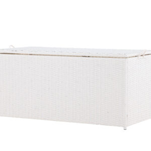 London – Coffre à coussins – Blanc – 60 x 60 x 130 cm
