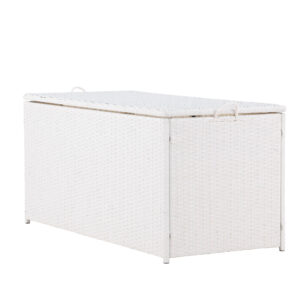 London – Coffre à coussins – Blanc – 60 x 60 x 130 cm