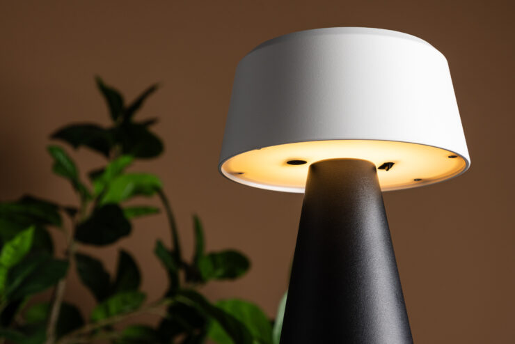 Statford – Lampe à poser – Noir, Blanc – ⌀15 cm