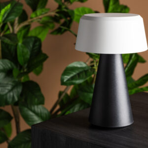 Statford – Lampe à poser – Noir, Blanc – ⌀15 cm