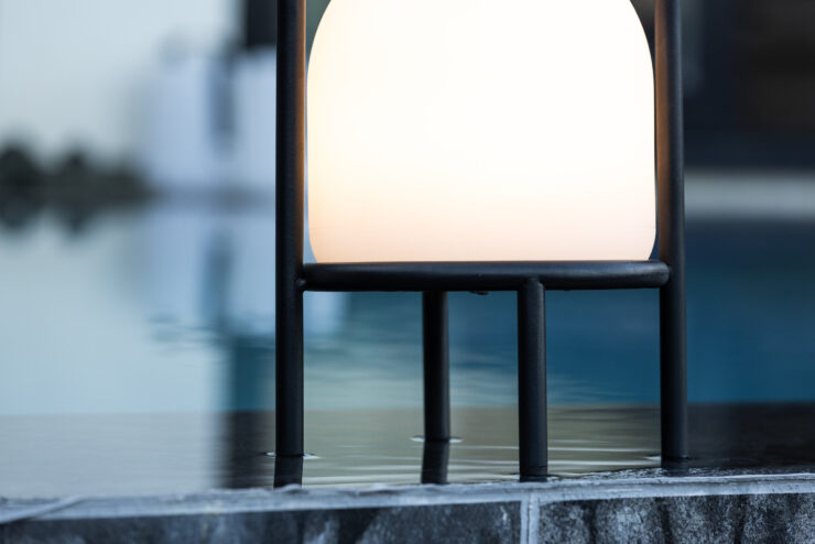 Colie – Lampe à poser – Noir, Blanc – ⌀19 cm