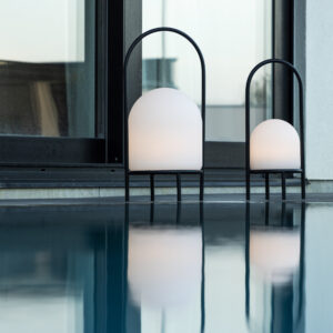 Colie – Lampe à poser – Noir, Blanc – 26 x 53 x 26 cm