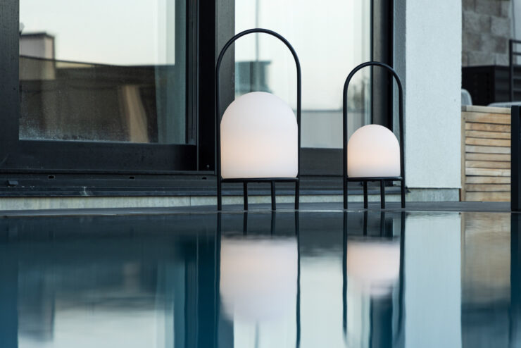 Colie – Lampe à poser – Noir, Blanc – 26 x 53 x 26 cm
